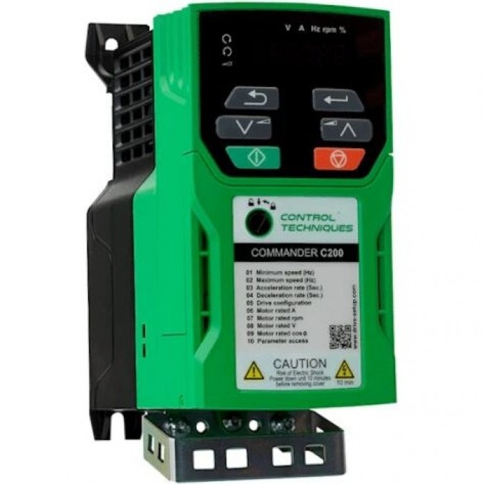 Преобразователь частоты CONTROL TECHNIQUES Commander C200 0.75 кВт 4.2 А 100/120 В AC C200-02100042A10